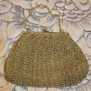 Elegant Gold Evening Clutch